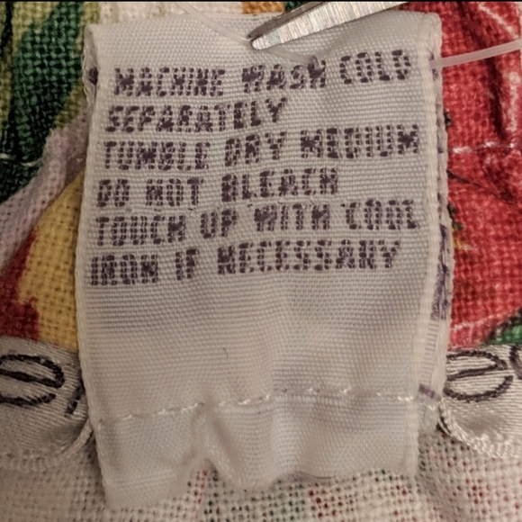 Jennifer Reed Vintage Skirt Linen Blend Retro Botanical Fruit Print White M NWT - Picture 7 of 9